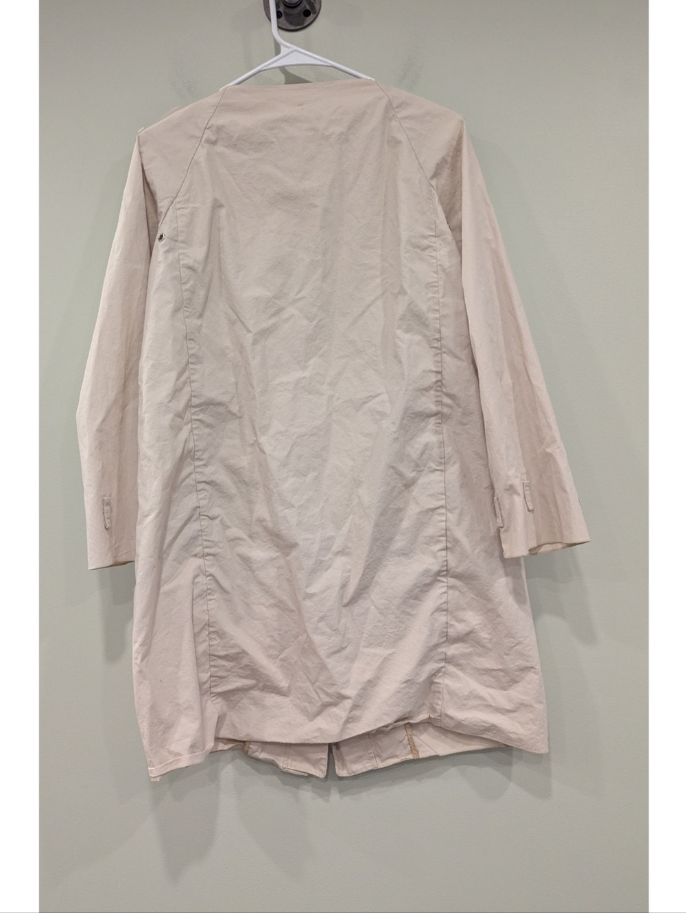 MaxMara Weekend Line Khaki Lightweight Military Trench Size Medium - Picture 4 of 6
